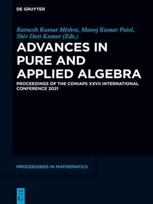 cover image of Advances in Pure and Applied Algebra